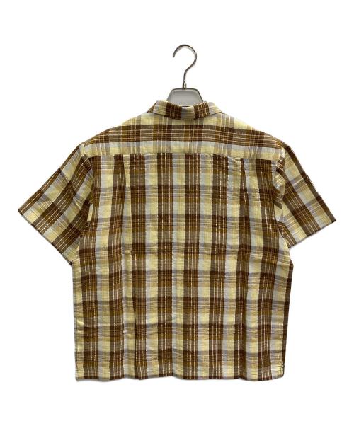 SUPREME（シュプリーム）Supreme (シュプリーム) 23SS Metallic Plaid S/S Shirt ゴールド サイズ:Sの古着・服飾アイテム