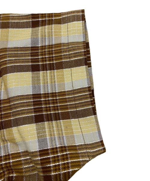 SUPREME（シュプリーム）Supreme (シュプリーム) 23SS Metallic Plaid S/S Shirt ゴールド サイズ:Sの古着・服飾アイテム