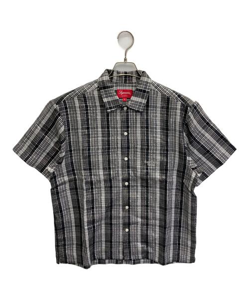 SUPREME（シュプリーム）Supreme (シュプリーム) 23SS Metallic Plaid S/S Shirt グレー サイズ:Sの古着・服飾アイテム
