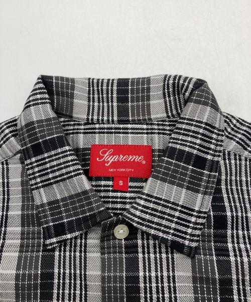 SUPREME（シュプリーム）Supreme (シュプリーム) 23SS Metallic Plaid S/S Shirt グレー サイズ:Sの古着・服飾アイテム