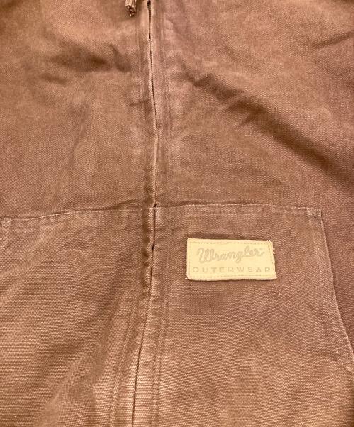 Wrangler（ラングラー）Wrangler (ラングラー) 裏チェック フーデットダックアクティブジャケット ブラウン サイズ:XSの古着・服飾アイテム