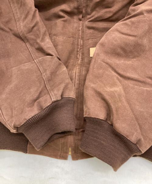 Wrangler（ラングラー）Wrangler (ラングラー) 裏チェック フーデットダックアクティブジャケット ブラウン サイズ:XSの古着・服飾アイテム