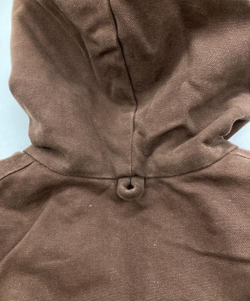 Wrangler（ラングラー）Wrangler (ラングラー) 裏チェック フーデットダックアクティブジャケット ブラウン サイズ:XSの古着・服飾アイテム