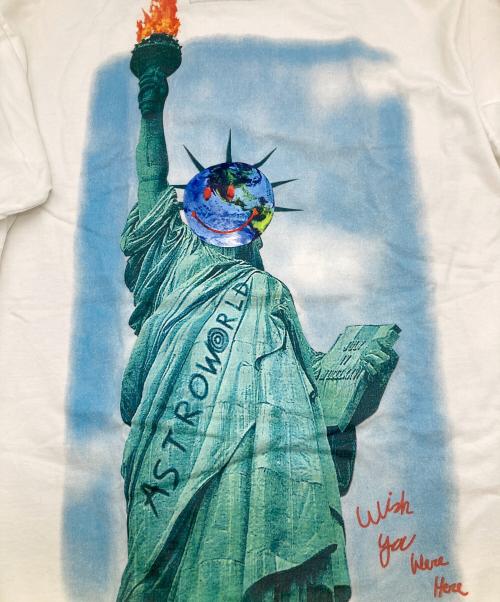 Astroworld（アストロワールド）ASTROWORLD (アストロワールド) Madison Square Tee /プリントTシャツ ホワイト サイズ:XLの古着・服飾アイテム