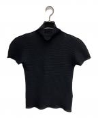 ISSEY MIYAKE meイッセイ ミヤケ ミー）の古着「ハイネックカットソー」｜ブラック