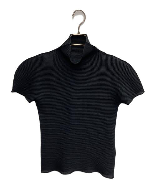 ISSEY MIYAKE me（イッセイ ミヤケ ミー）ISSEY MIYAKE me (イッセイ ミヤケ ミー) ハイネックカットソー ブラック サイズ:FREEの古着・服飾アイテム
