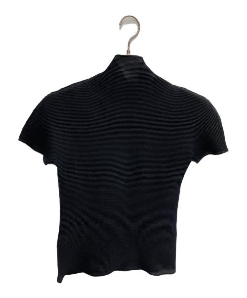 ISSEY MIYAKE me（イッセイ ミヤケ ミー）ISSEY MIYAKE me (イッセイ ミヤケ ミー) ハイネックカットソー ブラック サイズ:FREEの古着・服飾アイテム
