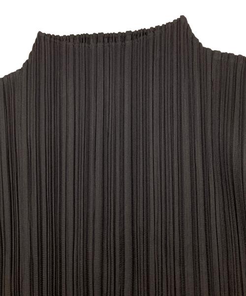 PLEATS PLEASE（プリーツプリーズ）PLEATS PLEASE (プリーツプリーズ) プリーツロングスリーブワンピース ブラック サイズ:3の古着・服飾アイテム