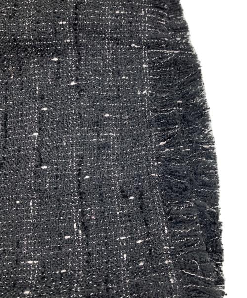 ROYAL PARTY（ロイヤルパーティ）ROYAL PARTY (ロイヤルパーティ) ダブルチェーンストラップツイードオールインワン ブラック サイズ:FREEの古着・服飾アイテム