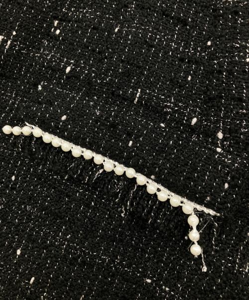 ROYAL PARTY（ロイヤルパーティ）ROYAL PARTY (ロイヤルパーティ) ダブルチェーンストラップツイードオールインワン ブラック サイズ:FREEの古着・服飾アイテム