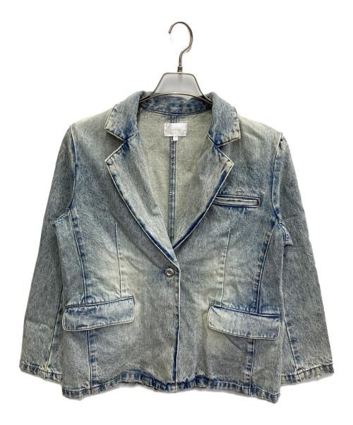 rienda（リエンダ）rienda (リエンダ) テーラーカラーデニムジャケット インディゴ サイズ:Sの古着・服飾アイテム
