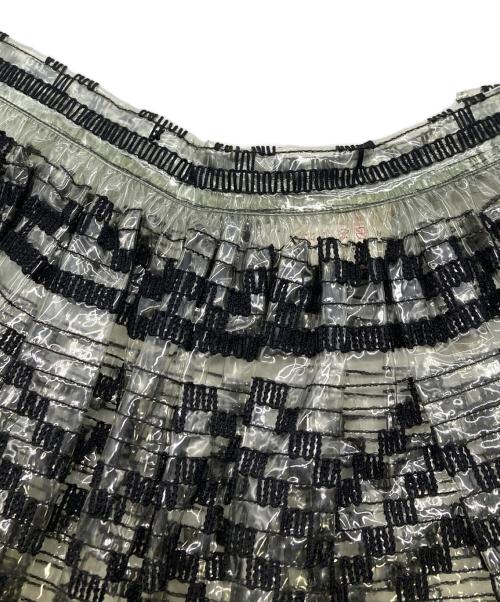 COMME des GARCONS NOIR（コムデギャルソン ノワール）COMME des GARCONS NOIR (コムデギャルソン ノワール) チューブ装飾ビニールスカート ブラック サイズ:Sの古着・服飾アイテム