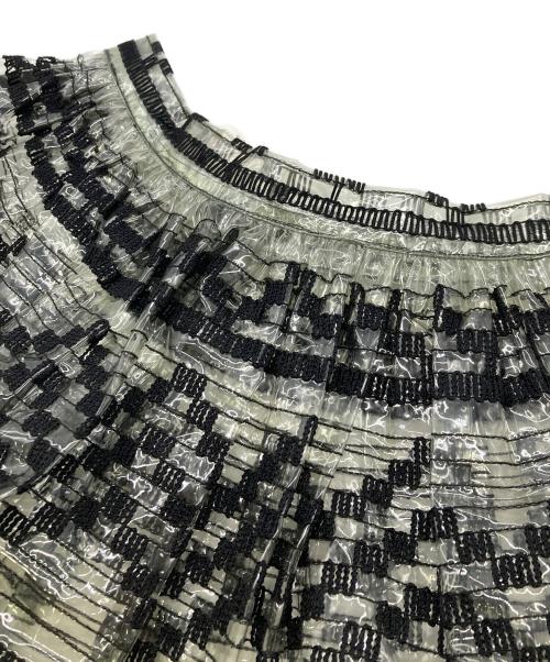 COMME des GARCONS NOIR（コムデギャルソン ノワール）COMME des GARCONS NOIR (コムデギャルソン ノワール) チューブ装飾ビニールスカート ブラック サイズ:Sの古着・服飾アイテム
