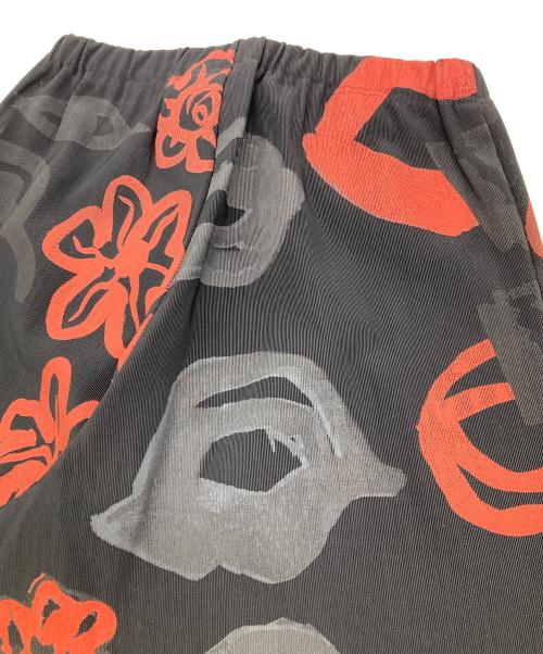 COMME des GARCONS（コムデギャルソン）COMME des GARCONS (コムデギャルソン) AD2000 総柄パワーネットイージーパンツ ブラック サイズ:FREEの古着・服飾アイテム