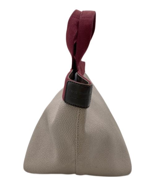 Herve Chapelier（エルベシャプリエ）Herve Chapelier (エルベシャプリエ) 701GP 舟形レザートートバッグ マスティック ×オーベルジーヌ サイズ:Mの古着・服飾アイテム