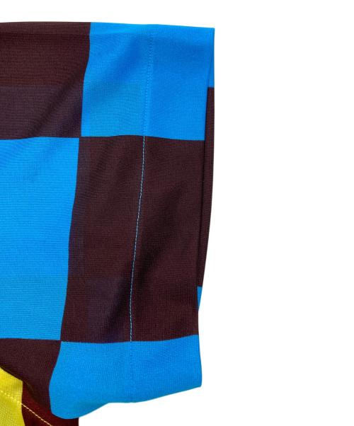 COMME des GARCONS HOMME PLUS（コムデギャルソンオムプリュス）COMME des GARCONS HOMME PLUS (コムデギャルソンオムプリュス) ブロックチェックシャツ【AD2001】 ブルー×イエロー サイズ:Mの古着・服飾アイテム