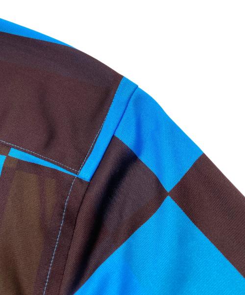 COMME des GARCONS HOMME PLUS（コムデギャルソンオムプリュス）COMME des GARCONS HOMME PLUS (コムデギャルソンオムプリュス) ブロックチェックシャツ【AD2001】 ブルー×イエロー サイズ:Mの古着・服飾アイテム