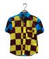 COMME des GARCONS HOMME PLUS（コムデギャルソンオムプリュス）の古着「ブロックチェックシャツ【AD2001】」｜ブルー×イエロー