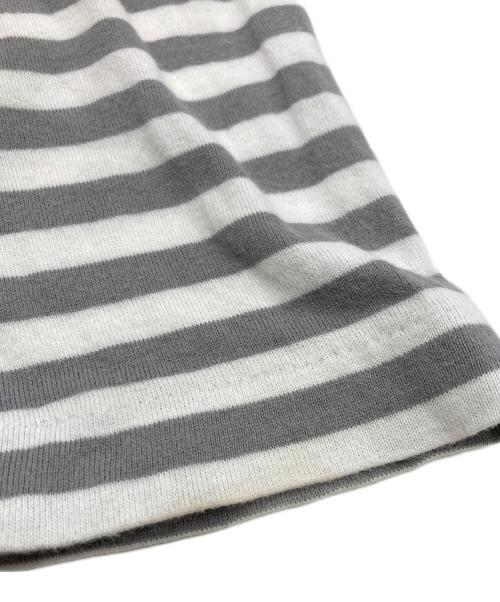 PLAY COMME des GARCONS（プレイコムデギャルソン）PLAY COMME des GARCONS (プレイコムデギャルソン) Small Red Heart Striped L/S T-Shirt オレンジ×ホワイト サイズ:Mの古着・服飾アイテム