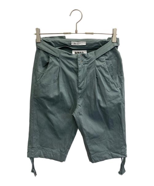 MM6 Maison Margiela（エムエムシックスメゾンマルジェラ）MM6 Maison Margiela (エムエムシックスメゾンマルジェラ) ドローコードハーフパンツ グレー サイズ:38の古着・服飾アイテム