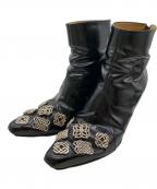 TOGA PULLAトーガ プルラ）の古着「コンチョメタルブーツ」｜ブラック