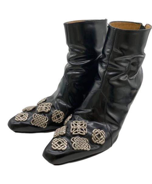 TOGA PULLA（トーガ プルラ）TOGA PULLA (トーガ プルラ) コンチョメタルブーツ ブラック サイズ:41の古着・服飾アイテム