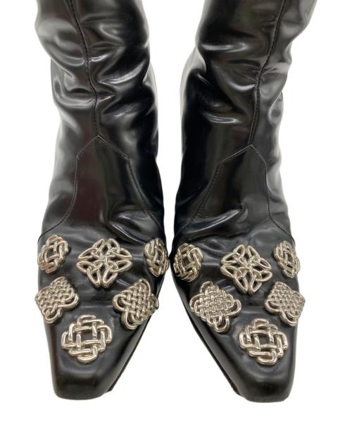 TOGA PULLA（トーガ プルラ）TOGA PULLA (トーガ プルラ) コンチョメタルブーツ ブラック サイズ:41の古着・服飾アイテム