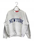 SUPREMEシュプリーム）の古着「24SS New York Shop Small Box Crewneck」｜グレー