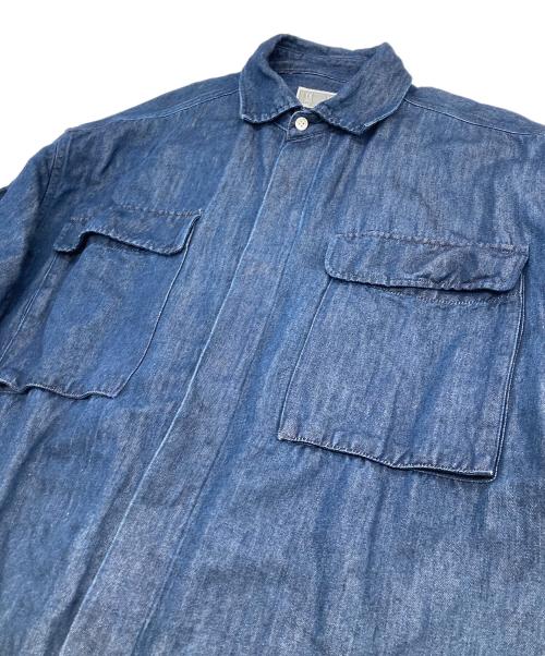 C.E（シーイー）C.E (シーイー) DENIM SHORT SLEEVE SHIRT インディゴ サイズ:Lの古着・服飾アイテム