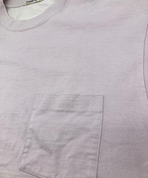 AURALEE（オーラリー）AURALEE (オーラリー) ヘビーウェイト スタンドアップ ポケット Tシャツ ピンク サイズ:4の古着・服飾アイテム