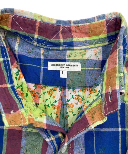 Engineered Garments（エンジニアドガーメンツ）Engineered Garments (エンジニアードガーメンツ) チェックシャツ ブルー サイズ:Lの古着・服飾アイテム