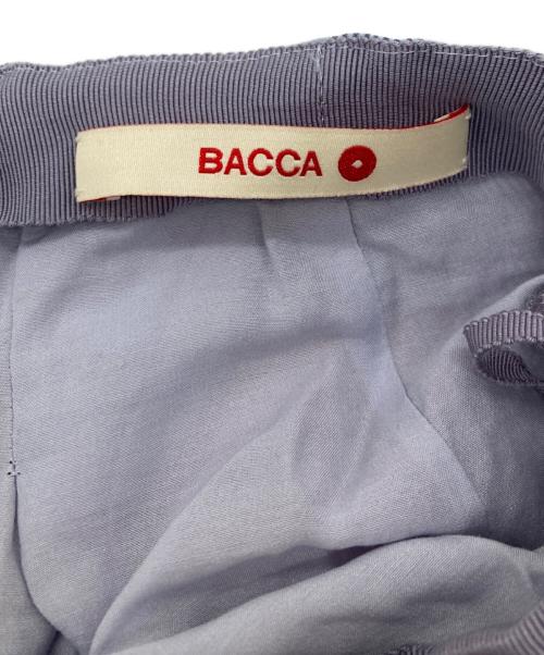 BACCA（バッカ）BACCA (バッカ) シルクチェックスカート ブルー サイズ:34の古着・服飾アイテム