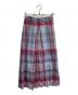 BACCA (バッカ) シルクチェックスカート ブルー サイズ:34：4000円