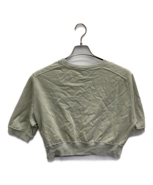 AURALEE（オーラリー）AURALEE (オーラリー) ハーフスリーブスウェット グリーンの古着・服飾アイテム