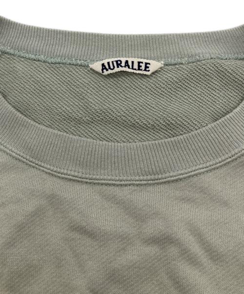 AURALEE（オーラリー）AURALEE (オーラリー) ハーフスリーブスウェット グリーンの古着・服飾アイテム