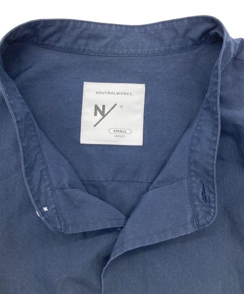 NATURAL WORKS（ナチュラル ワークス）NATURAL WORKS (ナチュラル ワークス) MXP ロングスリーブスマートブロードビッグシャツ ネイビー サイズ:Sの古着・服飾アイテム