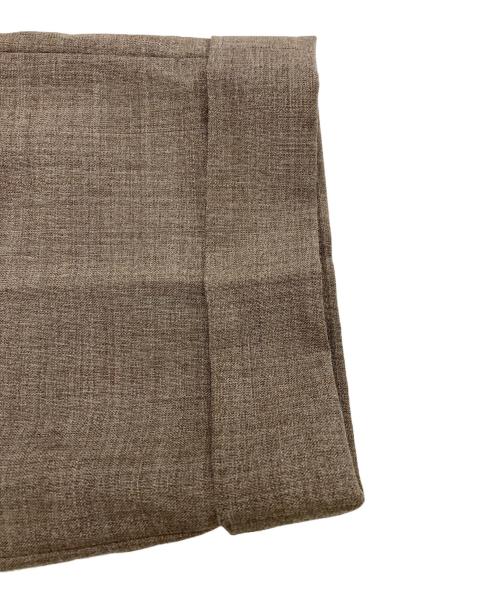 BEAMS F（ビームスエフ）BEAMS F (ビームスエフ) RING JACKET (リングジャケット) トロピカルウール2プリーツスラックスパンツ ブラウン サイズ:48の古着・服飾アイテム