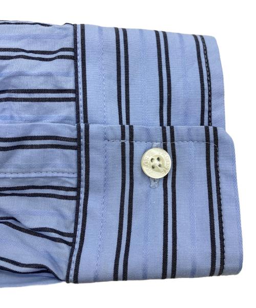 LACOSTE（ラコステ）LACOSTE (ラコステ) ストライプシャツ ブルー サイズ:Mの古着・服飾アイテム