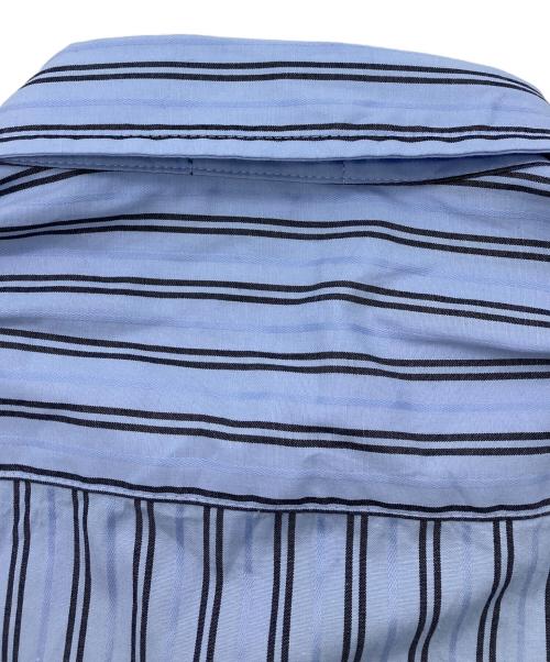 LACOSTE（ラコステ）LACOSTE (ラコステ) ストライプシャツ ブルー サイズ:Mの古着・服飾アイテム