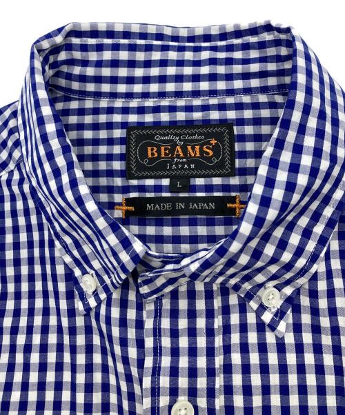 BEAMS PLUS（ビームスプラス）BEAMS PLUS (ビームスプラス) B.D. Gingham Check 100/2 Broad ブルー サイズ:Lの古着・服飾アイテム