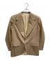 HUSBANDS（ハズバンズ）の古着「2B シングルウールジャケット」｜ベージュ