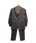 TOMORROW LAND PILGRIM×ERMENEGILDO ZEGNAトゥモローランド ピルグリム×エルメネジルド・ゼニア）の古着「ウールチェックセットアップスーツ」｜ブラウン