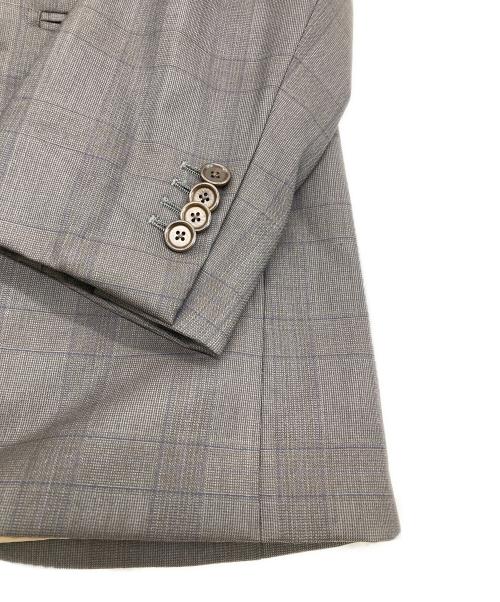 TOMORROW LAND PILGRIM（トゥモローランド ピルグリム）TOMORROW LAND PILGRIM (トゥモローランド ピルグリム) ERMENEGILDO ZEGNA (エルメネジルド・ゼニア) ウールチェックセットアップスーツ ブラウン サイズ:48の古着・服飾アイテム