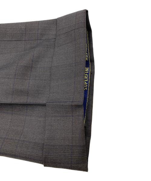 TOMORROW LAND PILGRIM（トゥモローランド ピルグリム）TOMORROW LAND PILGRIM (トゥモローランド ピルグリム) ERMENEGILDO ZEGNA (エルメネジルド・ゼニア) ウールチェックセットアップスーツ ブラウン サイズ:48の古着・服飾アイテム