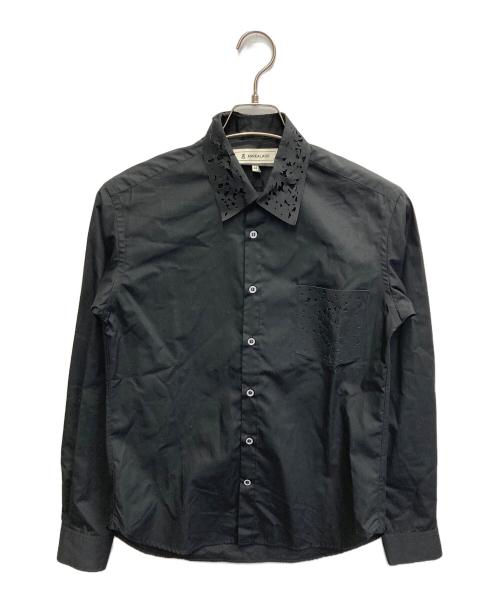 ANREALAGE（アンリアレイジ）ANREALAGE (アンリアレイジ) ロングスリーブシャツ ブラック サイズ:46の古着・服飾アイテム