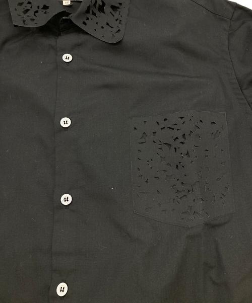 ANREALAGE（アンリアレイジ）ANREALAGE (アンリアレイジ) ロングスリーブシャツ ブラック サイズ:46の古着・服飾アイテム