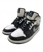 NIKEナイキ）の古着「AIR JORDAN 1 MID WHITE SHADOW」｜ブラック×ホワイト