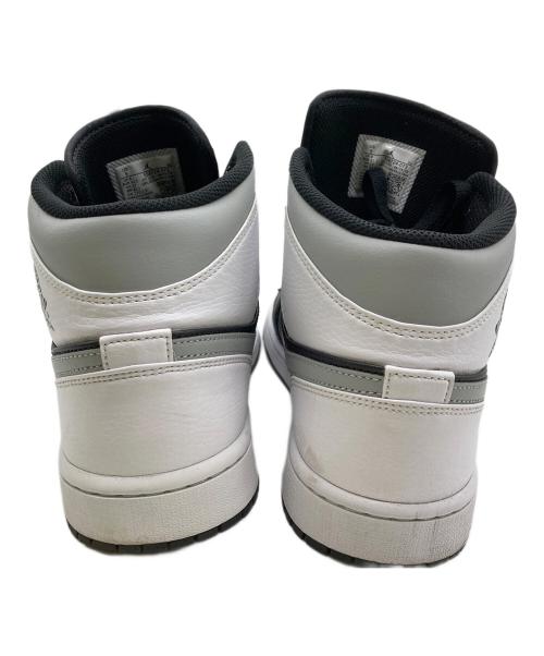 NIKE（ナイキ）NIKE (ナイキ) AIR JORDAN 1 MID WHITE SHADOW ブラック×ホワイト サイズ:27の古着・服飾アイテム