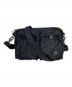 PORTERポーター）の古着「ショルダーバッグ/タンカー」｜ブラック×オレンジ