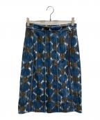 'S Max Maraエスマックスマーラ）の古着「リネンコットンスカート」｜ブルー